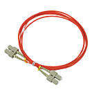 Labgear Duplex Multi Mode Orange SC- SC OM2 LSZH Fibre Optic Cable 3m