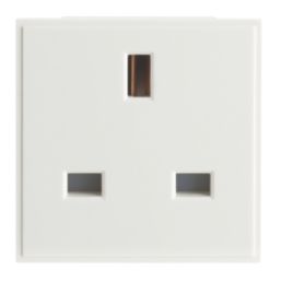 Contactum Grid 13A Unswitched Modular Socket White