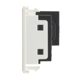 Contactum Grid 13A Unswitched Modular Socket White