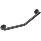 Croydex  Angled Household Grab Bar Black 600mm
