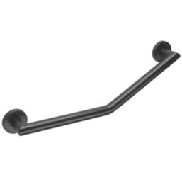 Croydex  Angled Household Grab Bar Black 600mm