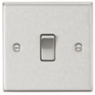 Knightsbridge  10AX 1-Gang Intermediate Switch Brushed Chrome