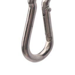 Essentials Karabiners Silver 40mm x 4mm 2 Pack