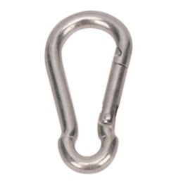 Essentials Karabiners Silver 40mm x 4mm 2 Pack