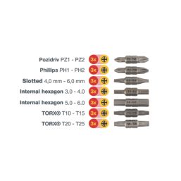 Wiha  Stubby Screwdriver with Bits 8 Piece Set