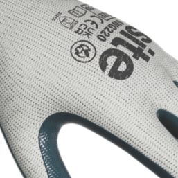 Site  Gloves White/Blue Medium