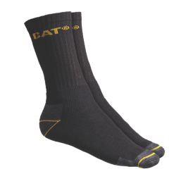 CAT  Work Boot Socks Black 6-11 3 Pairs