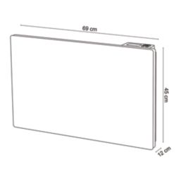 Blyss  1500W Electric Wall-Mounted Radiant Panel Heater 450mm x 690mm White 5115BTU