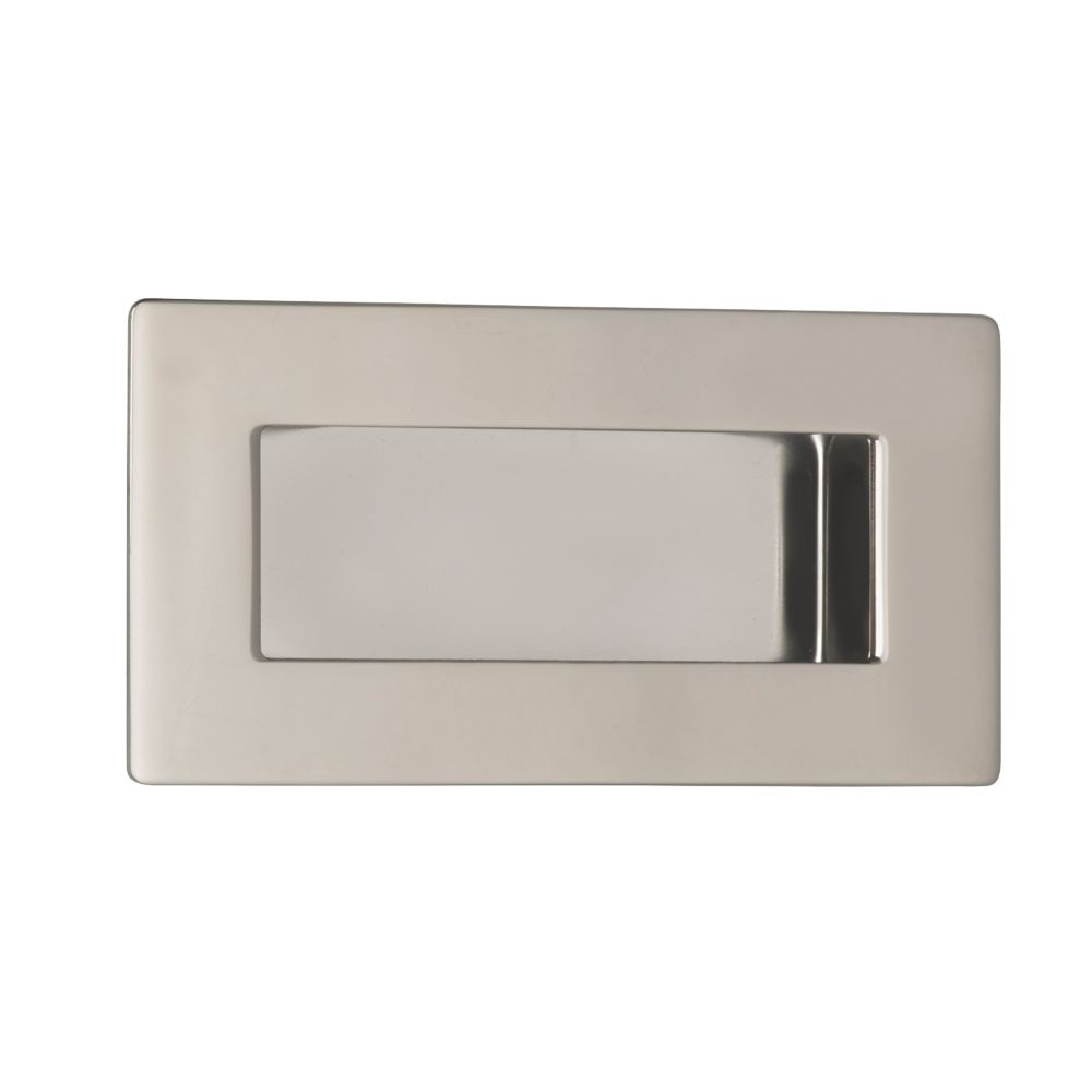 Eurospec Rectangular Flush Pull Handle 102mm Polished Stainless Steel