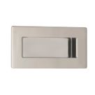 Eurospec Rectangular Flush Pull Handle 102mm Polished Stainless Steel