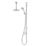 Aqualisa Smart Link HP/Combi Ceiling-Fed Chrome Thermostatic Dual Outlet Exposed Smart Shower with Fixed Head