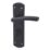 Cooke & Lewis Corfe Fire Rated WC Lever on Backplate Handle Pair Matt Black