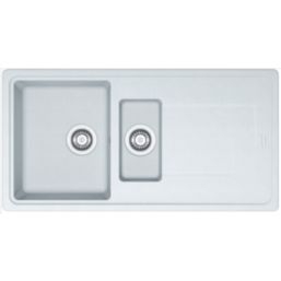Franke Titan 1.5 Bowl Tectonite Sink White Reversible 970mm x 500mm