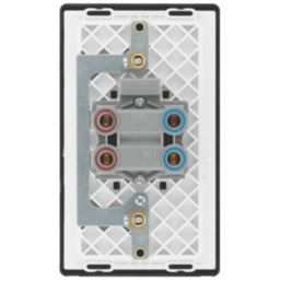 British General Evolve 45A 1-Gang 2-Pole Cooker Switch Matt Black with LED with Black Inserts