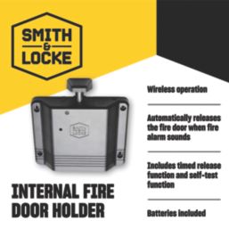 Smith & Locke   Fire Door Retainer Black