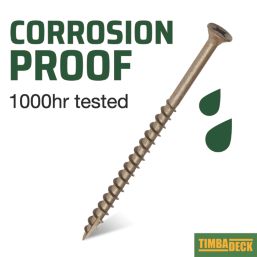 Timbadeck  PZ Double-Countersunk  Decking Screws 4.5mm x 65mm 100 Pack
