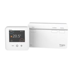 Drayton Wiser Wireless Heating & Hot Water 2-Channel Thermostat Control Kit White