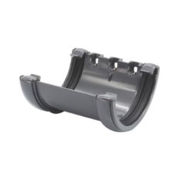 FloPlast  uPVC Half Round Union Bracket Anthracite Grey 112mm