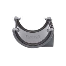 FloPlast  uPVC Half Round Union Bracket Anthracite Grey 112mm