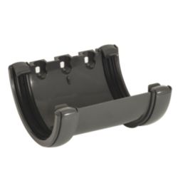 FloPlast  uPVC Half Round Union Bracket Anthracite Grey 112mm