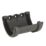 FloPlast  uPVC Half Round Union Bracket Anthracite Grey 112mm