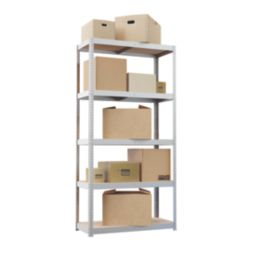 5-Tier Galvanised Steel Boltless Shelving Unit 900mm x 450mm x 1800mm