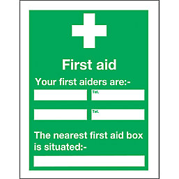 "Your First Aider" Notice Sign 400mm x 300mm