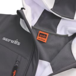 Scruffs Worker  Softshell Jacket White / Graphite X Large 50" Chest