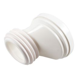 Flomasta  Rigid 40mm Offset Pan Connector White 113mm