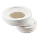Flomasta  Rigid 40mm Offset Pan Connector White 113mm