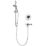 Aqualisa Sierra Rear-Fed Concealed/Exposed Chrome Thermostatic Concentric Shower