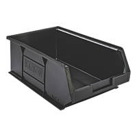 Barton TC4 Semi-Open-Fronted Recycled Storage Containers Black 10 Pack
