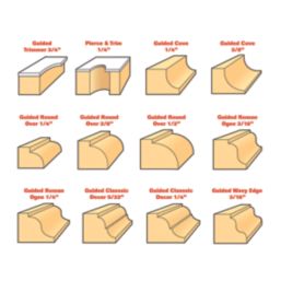 Trend 1/2" Shank Router Cutter Set 35 Pieces