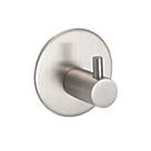 Eclipse Single Clothes Hook Satin Stainless Steel 48mm