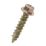 TurboCoach  Hex Flange  Coach Screws M6 x 25mm 100 Pack