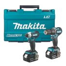 Makita DLX2414T01 18V 2 x 5.0Ah Li-Ion LXT Brushless Cordless Twin Pack