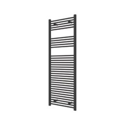 Flomasta 1600mm x 600mm 2783BTU Black Flat  Towel Radiator