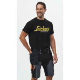 Snickers 2586 Short Sleeve T-Shirt Black 2X Large 52" Chest