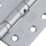 Smith & Locke  Satin Chrome Grade 11 Fire Rated Door Hinges 102mm x 76mm 15 Pack