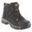 Site Fortress Size 8  Black Waterproof Steel Toe Cap Safety Boots