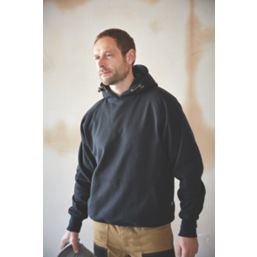 Site Alder Hooded Sweatshirt Black Large 41" Chest