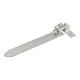 Smith & Locke Silver Straight Tee Hook & Band Hinges 40mm x 350mm x 50mm 2 Pack