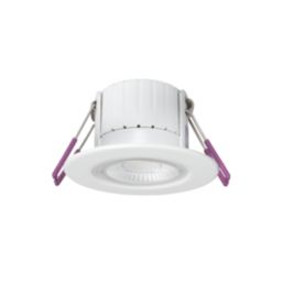 Robus Ultimum Express Flat Fixed  Fire Rated LED Downlights White 4/5.8W 540/750lm 8 Pack