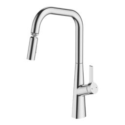 Swirl Berne  Pull-Out Spray Mixer Kitchen Tap Chrome
