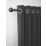 Rothley Matt Black Extendable Curtain Pole w/ Orb Finials 28mm x 71-120cm