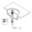Flomasta Slotted Pop Up Small Basin Waste Matt Black 66mm