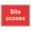 Essentials  "Site Access" Sign 450mm x 600mm