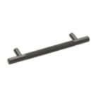 Elite Knobs & Handles Kensington Knurled T Bar Handle Matt Black 180mm