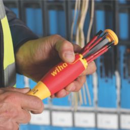 Wiha LiftUp VDE  Screwdriver with Bit Magazine  7 Piece Set