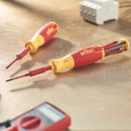 Wiha LiftUp VDE  Screwdriver with Bit Magazine  7 Piece Set